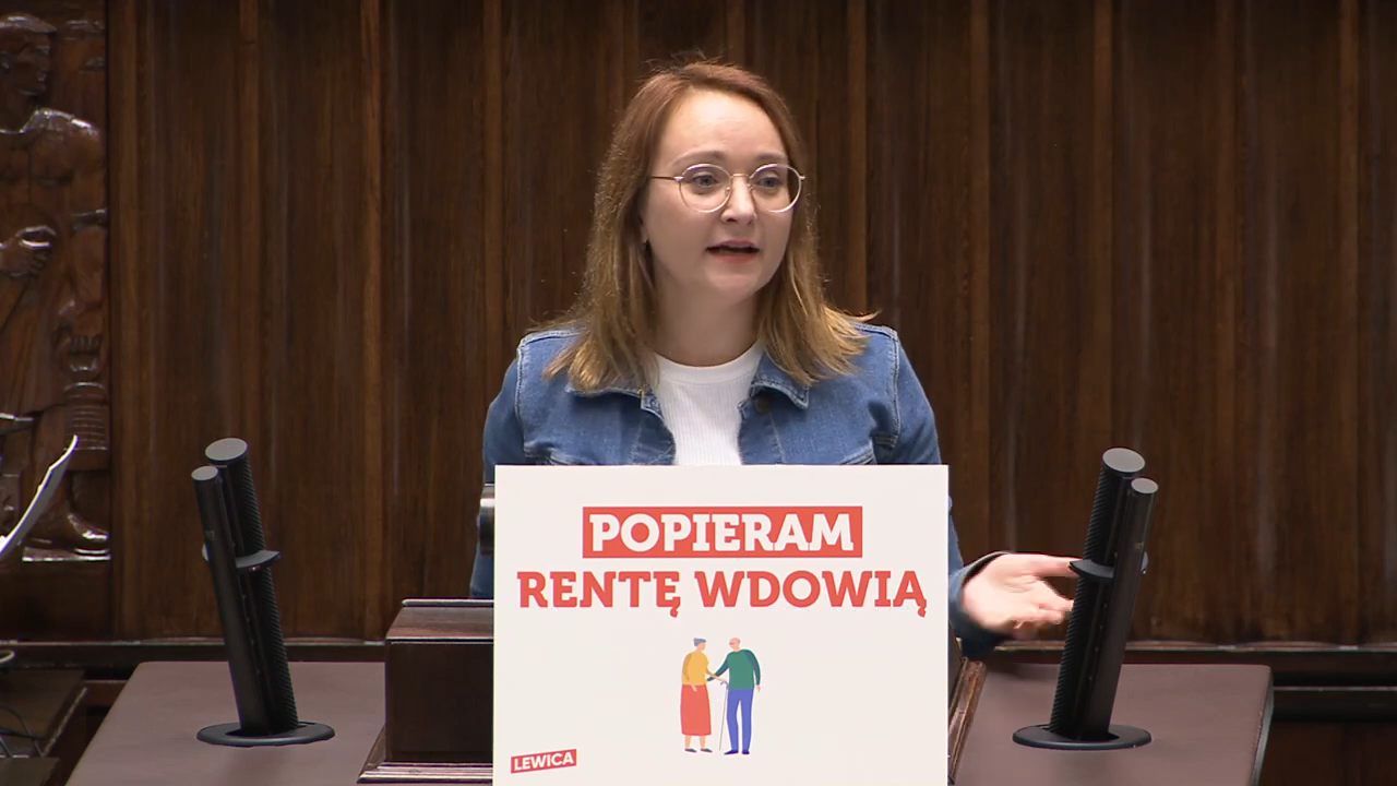 Nie zmarnujmy tej szansy. Zagłosujmy za rentą wdowią!